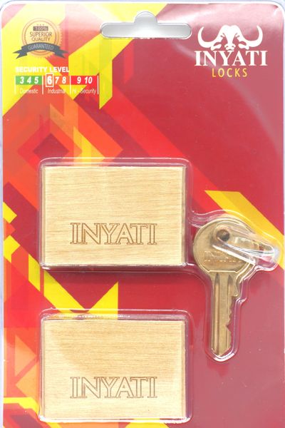 Inyati 50mm K/A 2pack No shackle padlock MAXIDOR