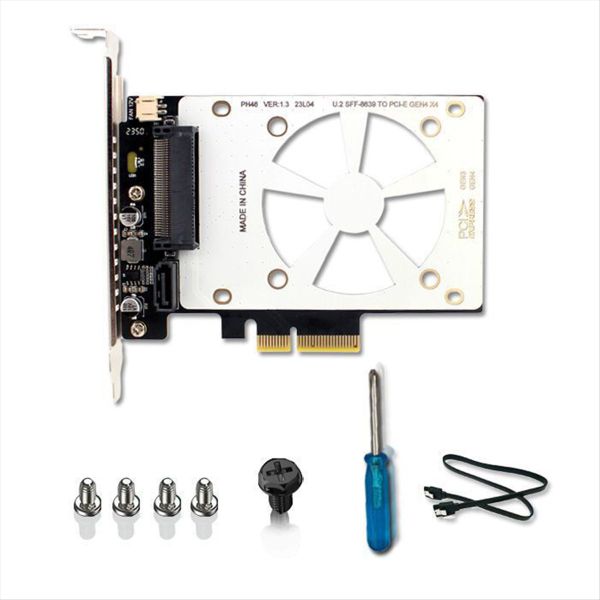 U 2 Ssd To Pcie4 0 Riser Card Pci Express 4 0 Sff-8639 Expansion Card