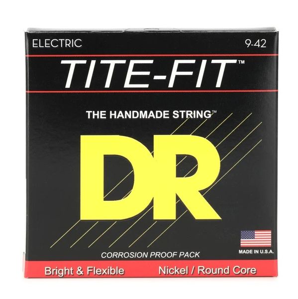 DR Strings Tite-Fit Compression Wound Electric Guitar Strings - .009-.042