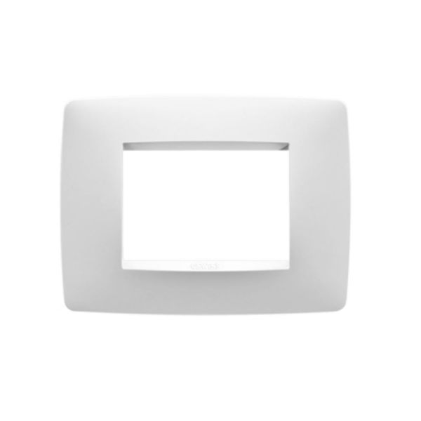Gewiss CHORUS ONE 3-Gang Cover Plate (Milk White)