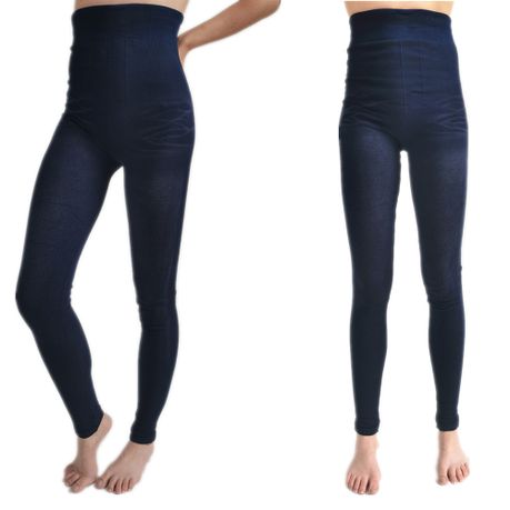 High Waist Fleece Lined Thermal Denim Leggings Winter leggings - Blue x2, Shop Today. Get it Tomorrow!