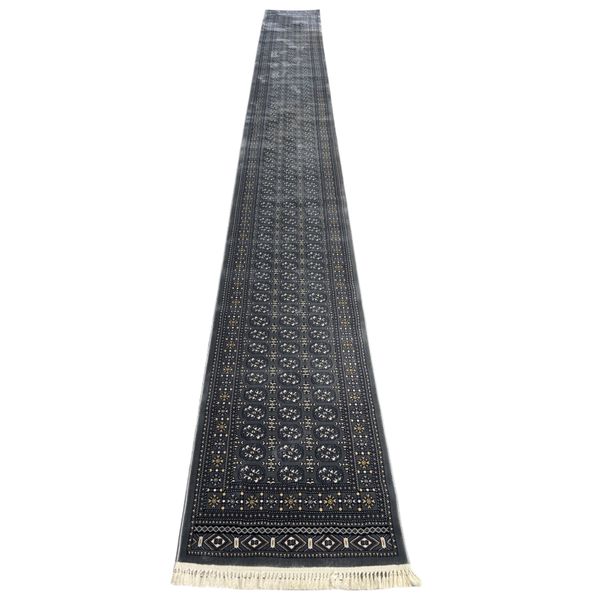 Rugs and Decor / High Quality Grey Bokhara Long Runner Rug- 1000 x 80 cm