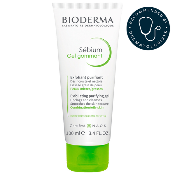 BIODERMA Sébium Exfoliating Gel Purifying Scrub for Oily Acne-Prone Skin 100ml