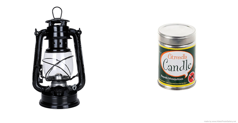 Lantern and Citronella Candle Combo - 28cm