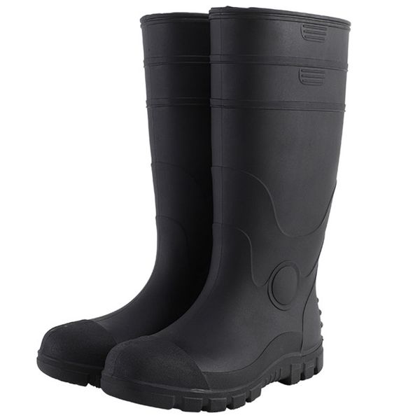Men's Rain Boots Gumboots with Steel Toe Work Boots Men's Shoes Waterproof