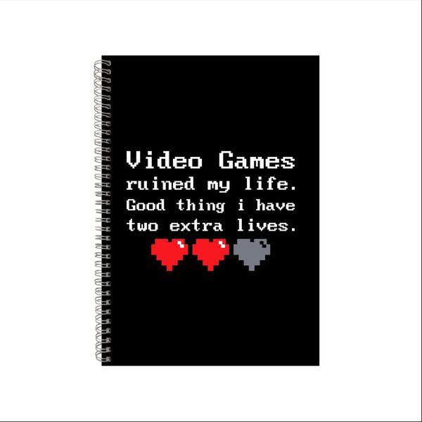 Video Games Notebook Gamer Gift Idea A4 Notepad Pad 32
