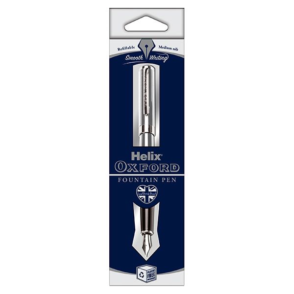 Helix Oxford Fountain Pen – Stainless Steel