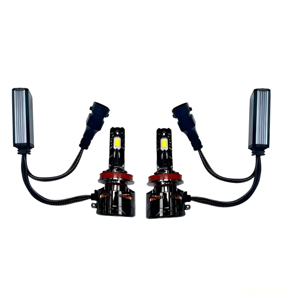 Ecomlight - LED Headlight Bulbs - H11 380W - 12-80V Plug &amp; Play - 1 Pair