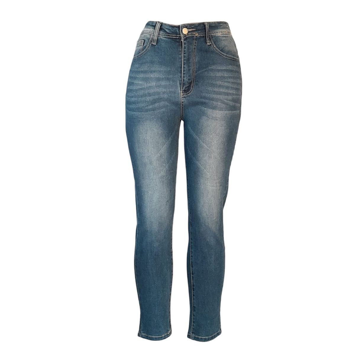 Ladies Subtle Ribbed Detailing Denim Jeans | Shop Today. Get it ...