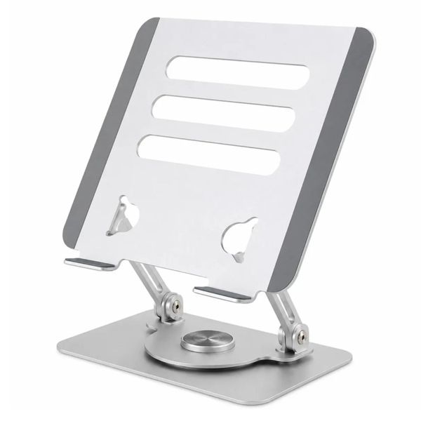 360 Swivel Aluminium Laptop Riser - Adjustable Ergonomic Desk Stand