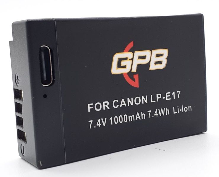 GPB LP-E17 Canon Compatible battery and USB charge function. 1000mAh