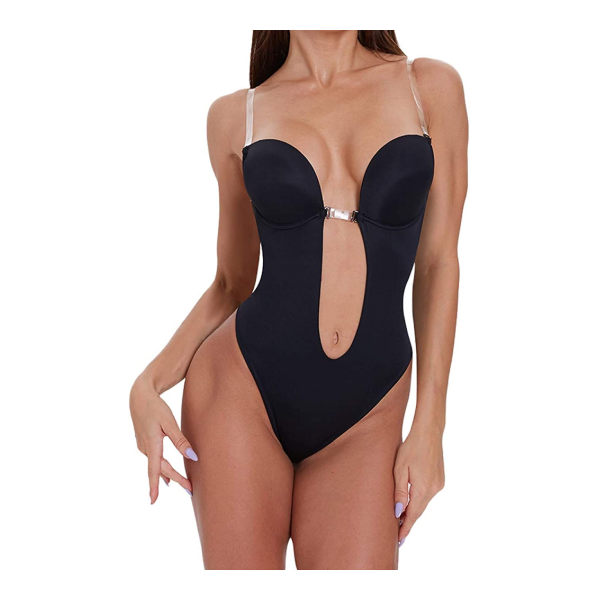 Bodysuit U Plunge Underwear - Backless Body Shaper Lingerie - Shapewear