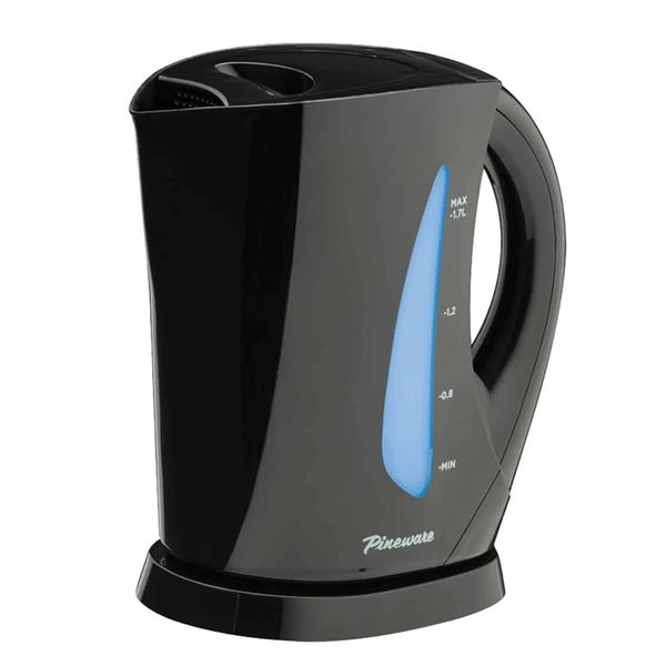 Pineware - Black Cordless Kettle - 1.7l - 2000w
