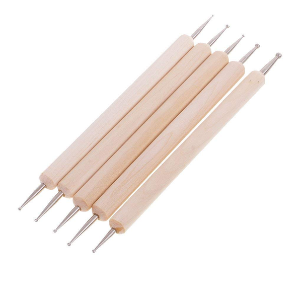 Wooden Handle Nail Art Dotting Tools