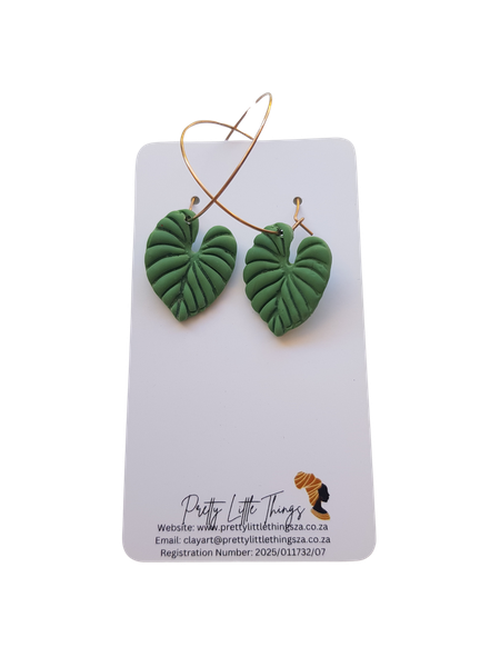 Botanical Hoop (Rose Gold Hoop) Earrings