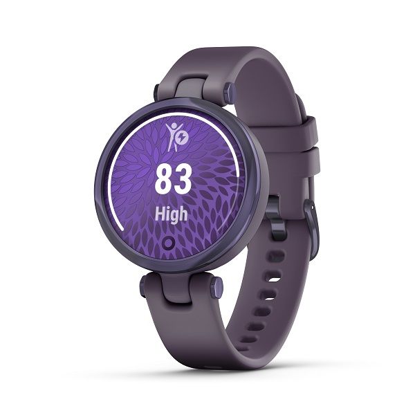 Garmin Lily Smartwatch - Midnight Orchid Bezel with Deep Orchid Case and Silicone Band