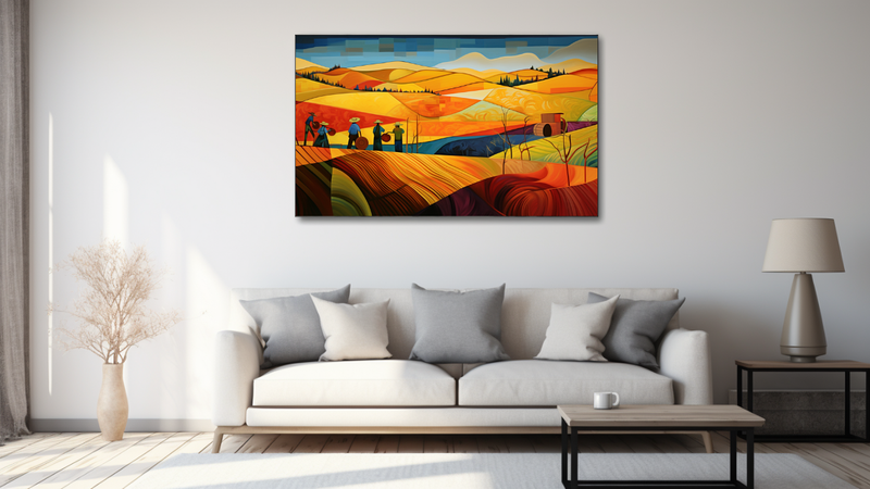 Canvas Wall Art - Harvest Scenes Abstract - MT0345
