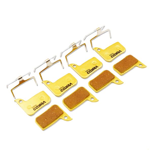 4 Pairs Full Metal Bicycle Disc Brake Pads for SRAM Level,Red 22 B1