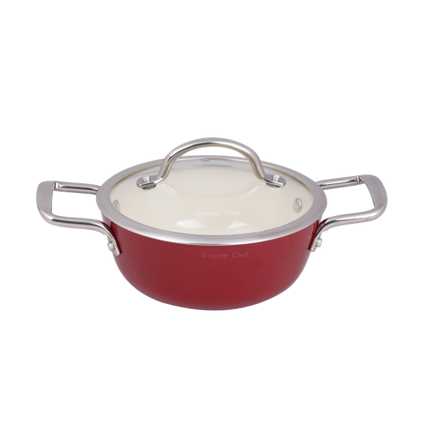 Snappy Chef Superlight Cast Iron Casserole - 20cm