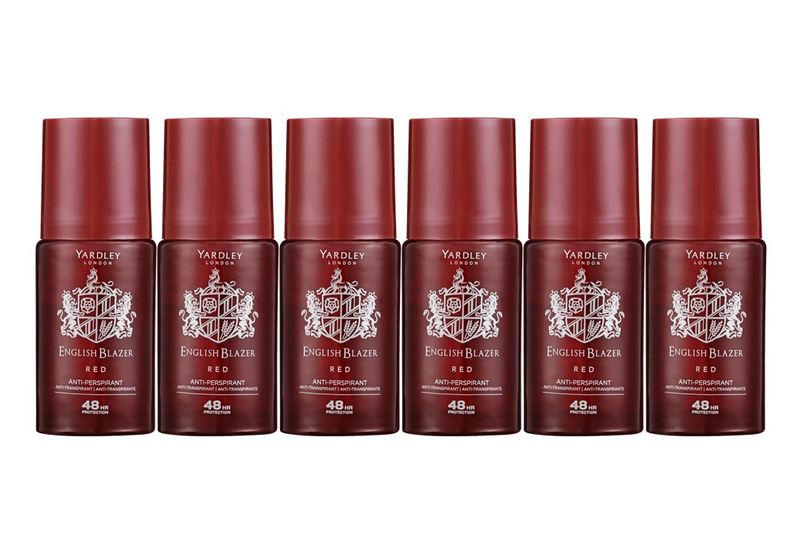Yardley English Blazer Red Anti-Perspirant 6 x 50ml