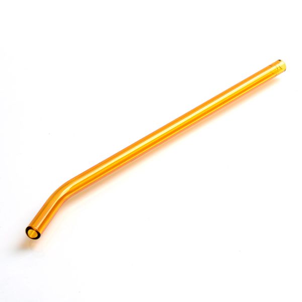 Clear Reusable Colour Glass Straw With Cleaning Brush-4 Pack