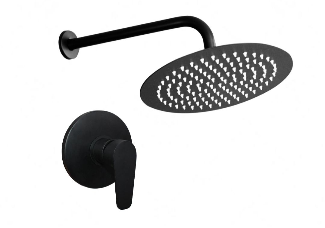 High End Round Shower Mixer Set 3 Piece