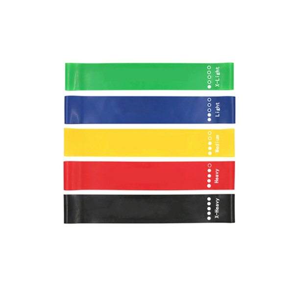 Colorful Yoga Resistance Bands Set 5-Level Training