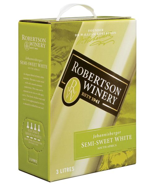 Robertson Winery | Johannisberger Semi-Sweet White | 1 x 3L