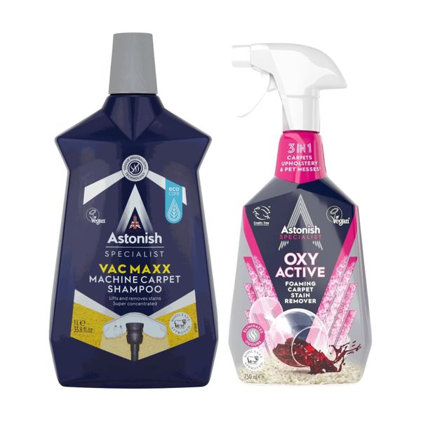 Carpet Cleaning Bundle - Shampoo &amp; Stain Remover Spray | Astonish