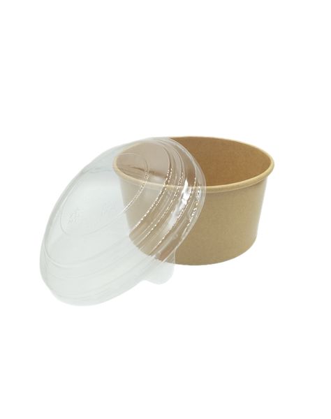 LDPE Lined Salad Bowl With Clear Lid- Pack Of 45 - 940ml