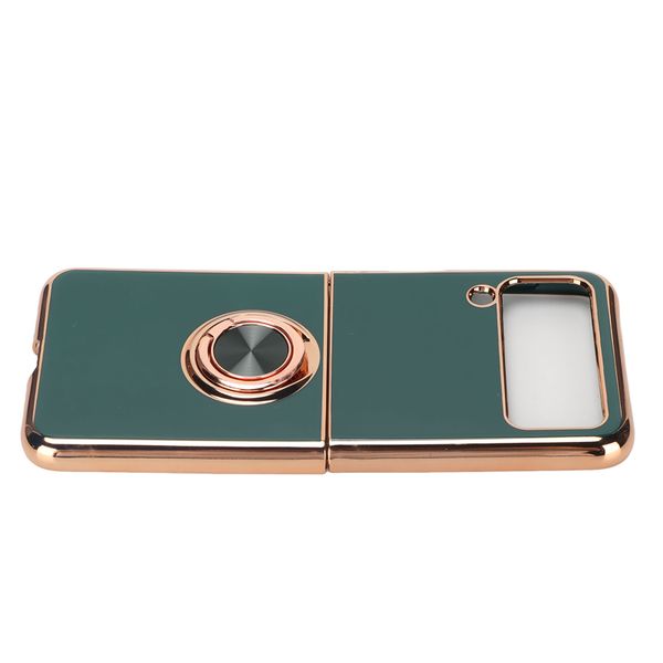 Phone Case for Z Flip 3 with 360 Rotation Finger Loop Stand