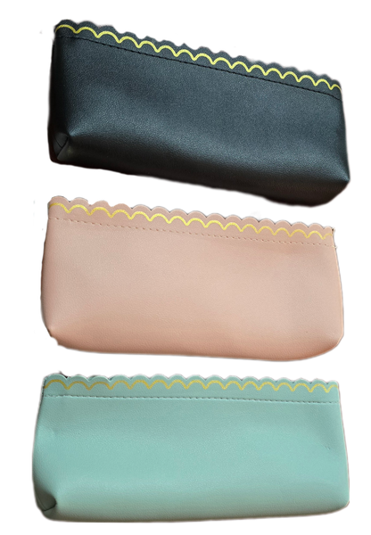 PU Leather Pencil Case x 3