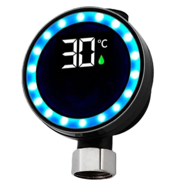 Shower Water Temperature Gauge, Smart Water Heat Meter,