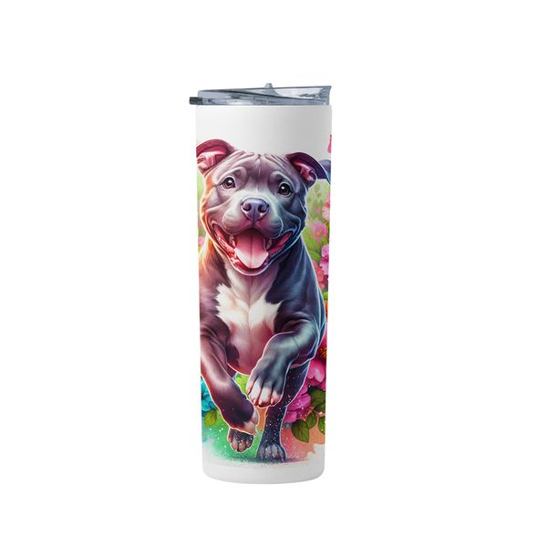 Pitbull Charm Double Wall Stainless Steel Travel Tumbler 900ml