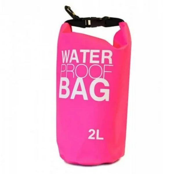 Waterproof Drybag Backpack - Outdoors - Pink 2L