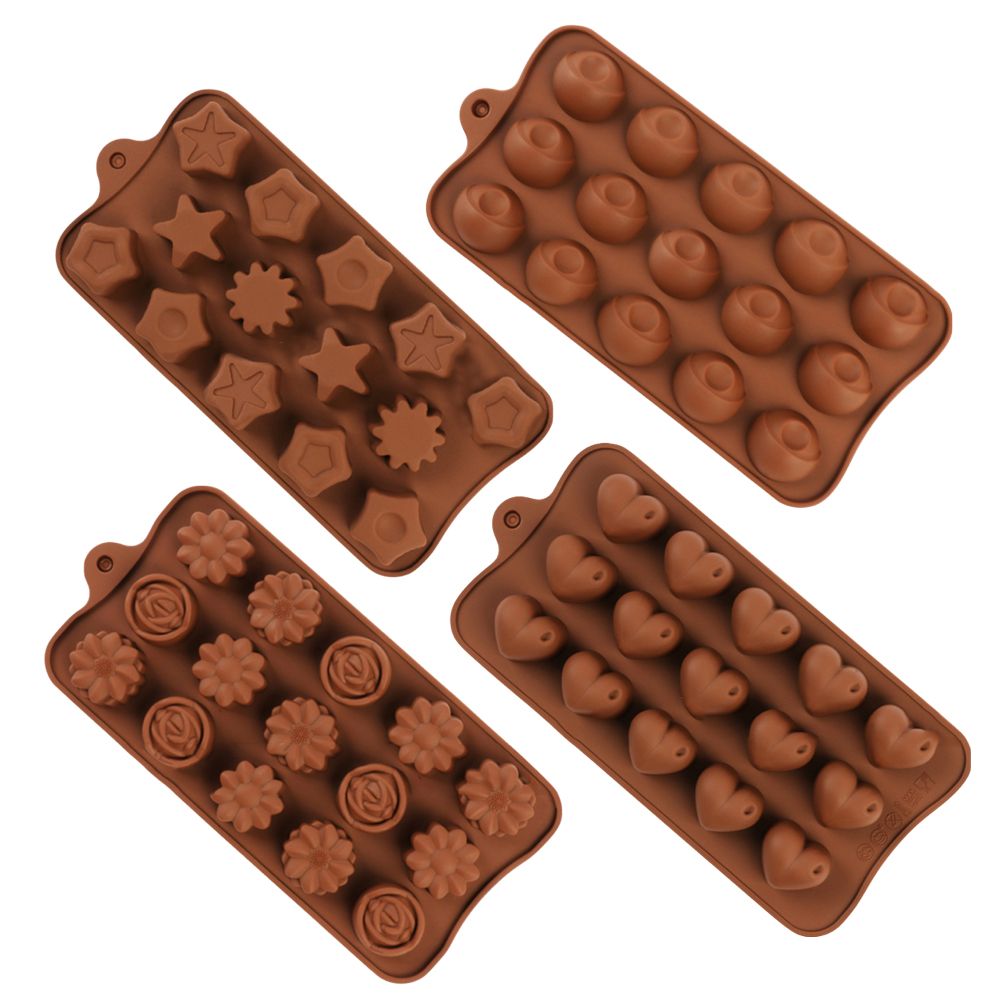 Kitchen Chocolate Silicone Shaping Mold Star - Set of 4 (22cm) | Shop ...