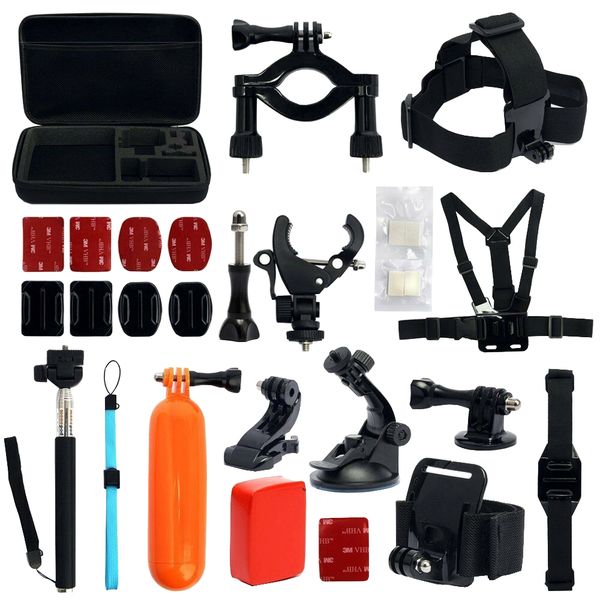 30 in 1 Action Camera Accessory Combo Kit for GoPro Hero with EVA Case
