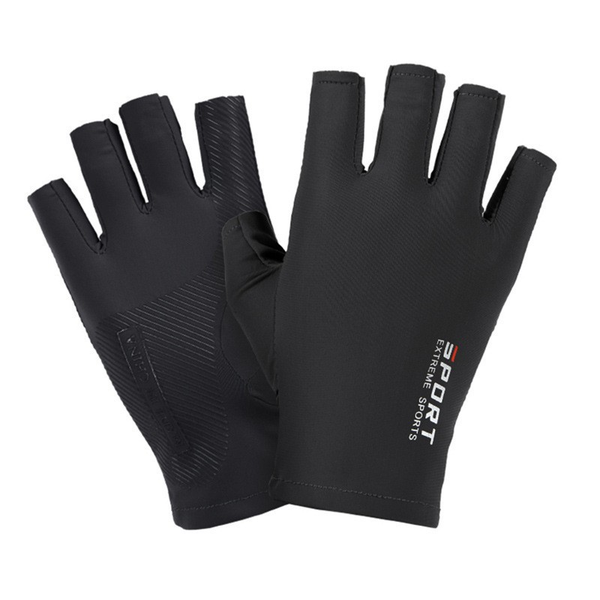 3 Pairs Ice Silk Half Finger Gloves