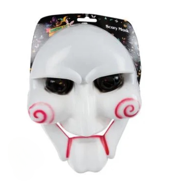 Spine-Chilling Saw Prop Mask