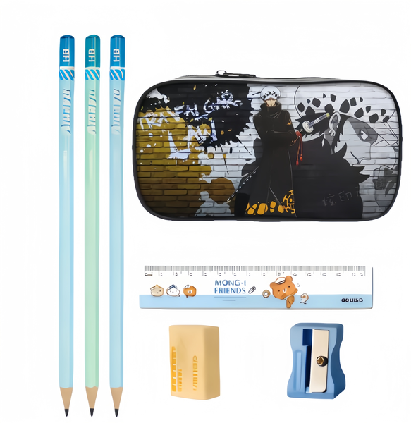 One Piece Trafalgar Law Graffiti Pencil Case - Anime Organizer