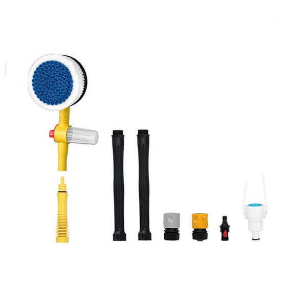 Car Wash Brush, Long Handle Rotary Car Wash Brush, Auto Retractable 360