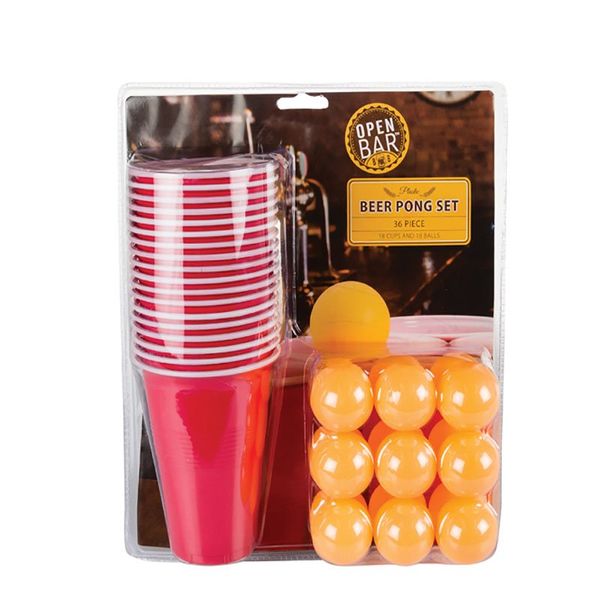 Bulk Pack x 2 Beer Pong Set - 36pcs Per Pack