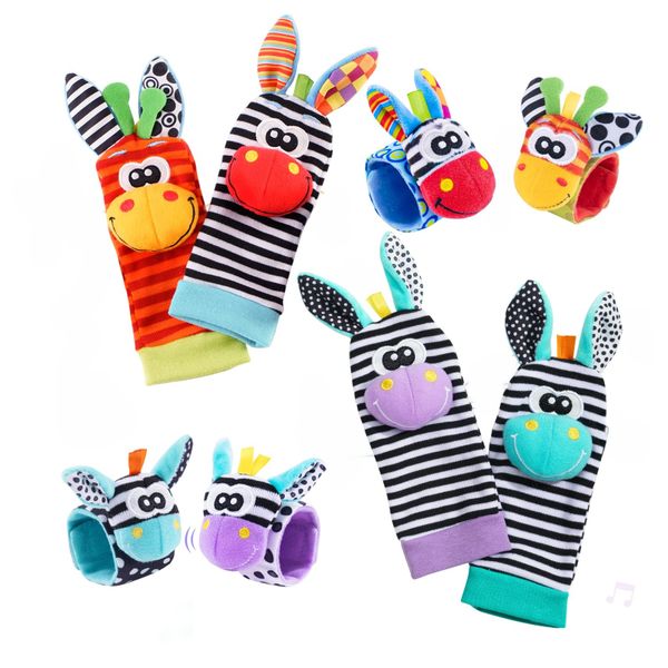 Baby Rattle Socks Set, Hand and Foot Finder Rattles Toys