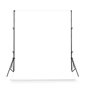 White color 1.6 X 3M / 5 X 10FT Photography Studio Non-woven Backdrop ...