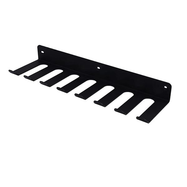 7 Holes Wall Mount Baseball Bat Display Storage Rack for Fence Garage