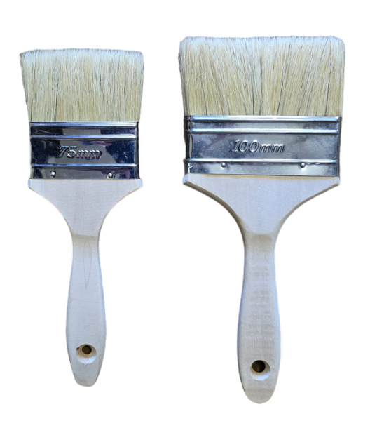 Camco (3 Piece) Paint Brush (Fiberglass Brush) - Wood Handle