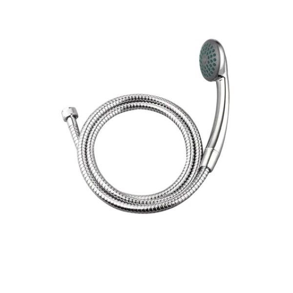 Hand shower with hose 1jet chrome