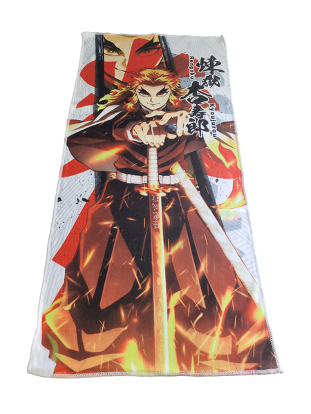 Rengoku Inspired Gym Towel Demon Slayer