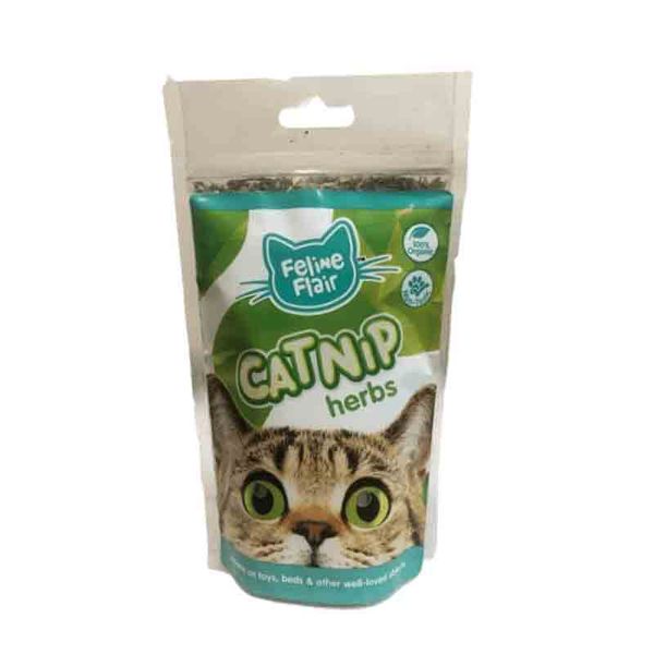 Catnip Powder Ziplock Bag Feline Flair Treat for Kittens &amp; Cats - 30g