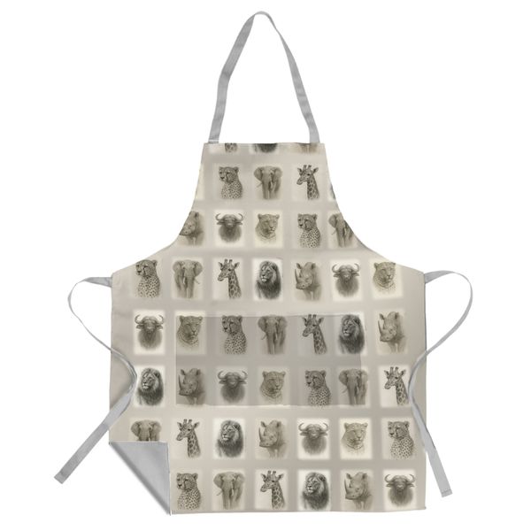 Africa's Animals Apron by Nathan Pieterse